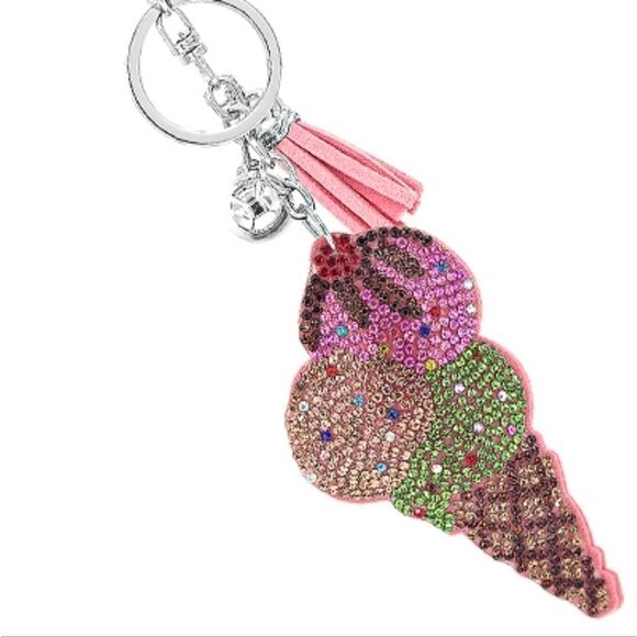 Ice Cream Cone Keychain - Picture 1 of 1